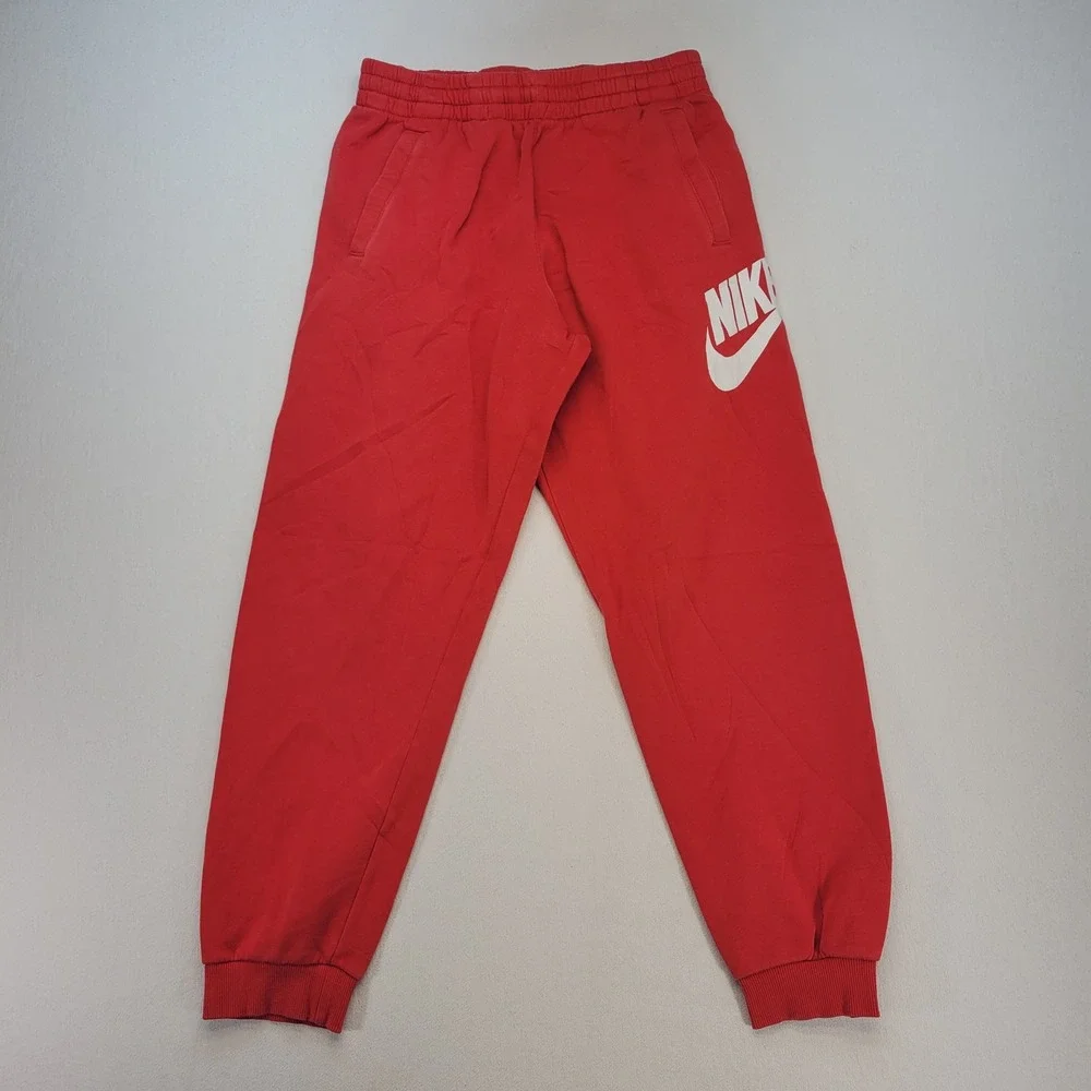 Nike Jogger Pants Kids XL Red Sportswear Club Fleece Graphic FD2995-657